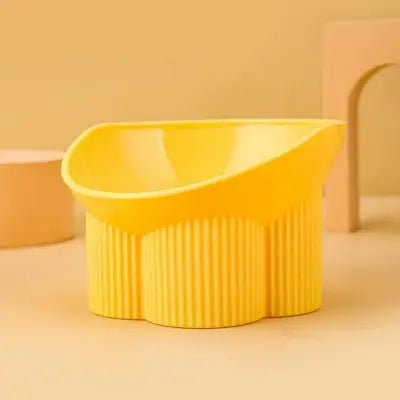 Gamelle pour chat - Anti - tipCatBowls™ - Jaune - les - chats - de - luxe